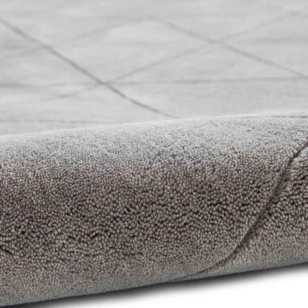 Tappeto di lana grigio, 150 x 230 cm Kasbah - Think Rugs