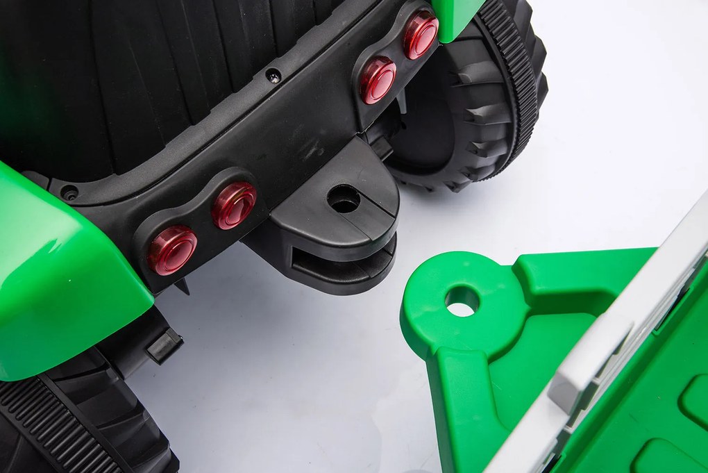 Trattore Elettrico per Bambini 12V con Rimorchio Verde...