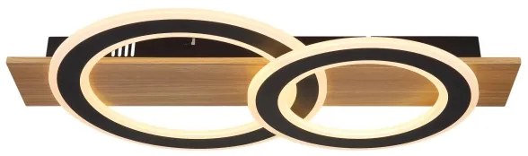 Globo 48038-40 - Plafoniera LED JAYDEN LED/40W/230V marrone