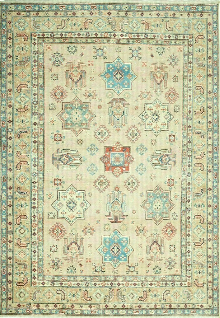 Kazak Tappeto orientale 190 x 270 Beige (Pakistan) Annodato A Mano