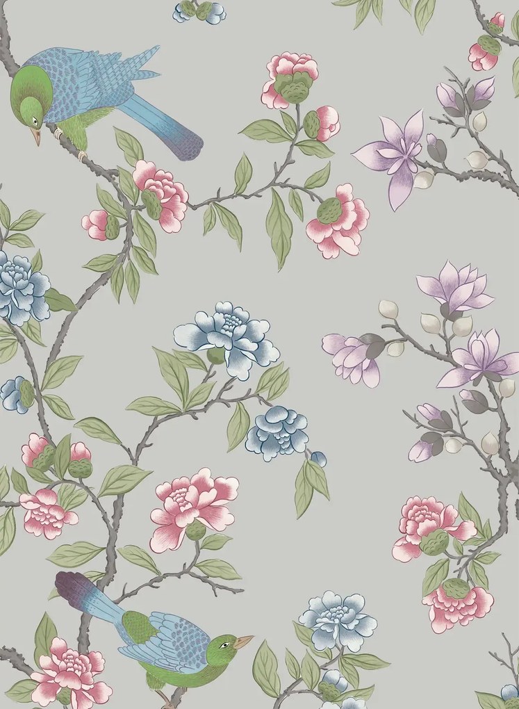 Little Greene Carta da parati Aderyn - French Grey