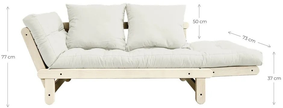 Divano variabile Naturale Chiaro/Grigio Beat - Karup Design