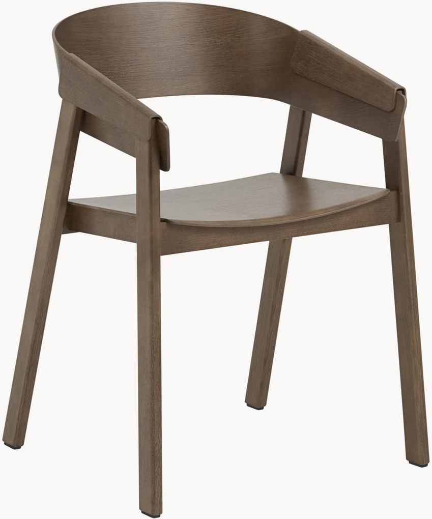 Sedia da pranzo in legno con braccioli Cover