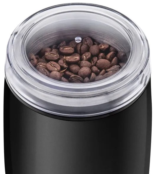 Sencor - Macinacaffè elettrico in grani 60 g 150W/230V nero/cromo