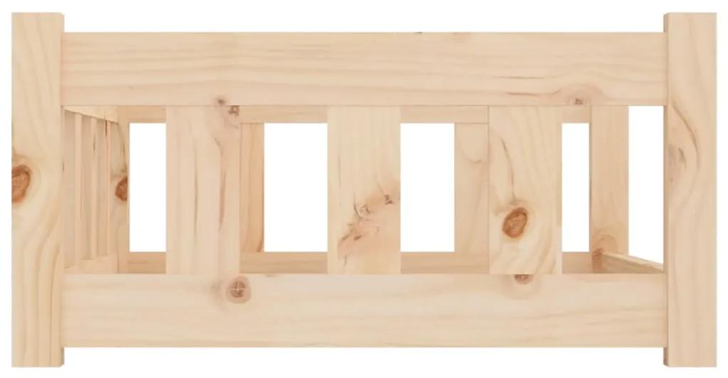 Cuccia per cani 75,5x55,5x28 cm in legno massello di pino