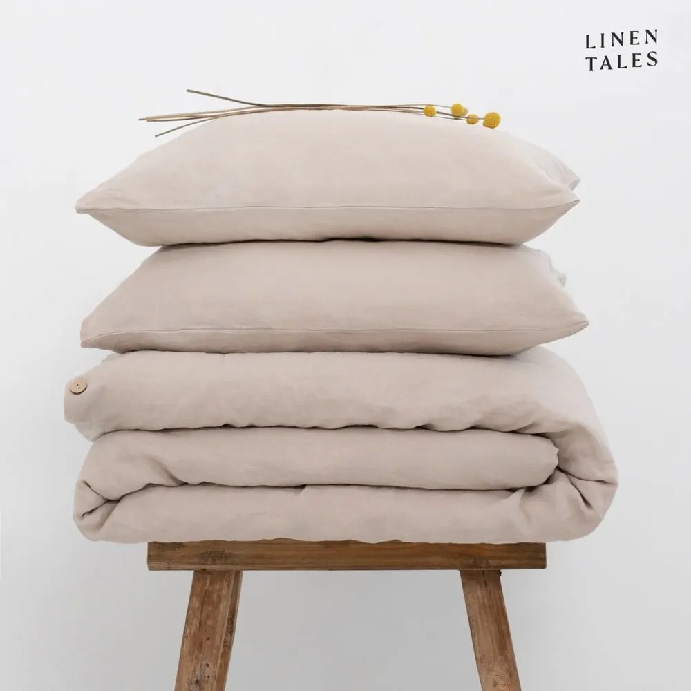 Biancheria da letto singola crema in fibra di canapa 140x200 cm - Linen Tales