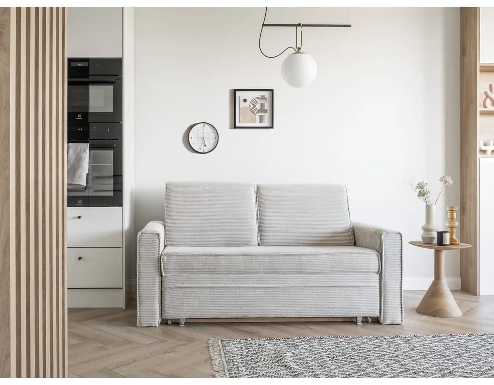 Divano letto bianco 168 cm Lucky Lucy - Miuform