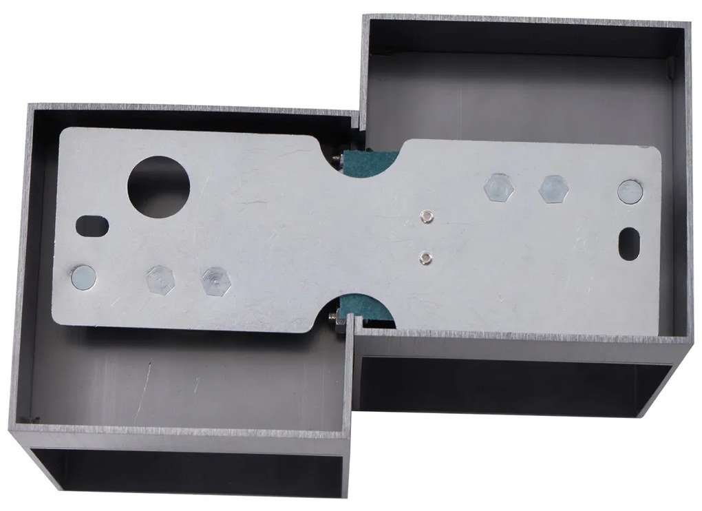 Applique moderna in metallo canna di fucile 2 luci - Transfer Double