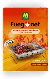 Barbecue Usa e Getta Massó fuegonet el exterior Alluminio