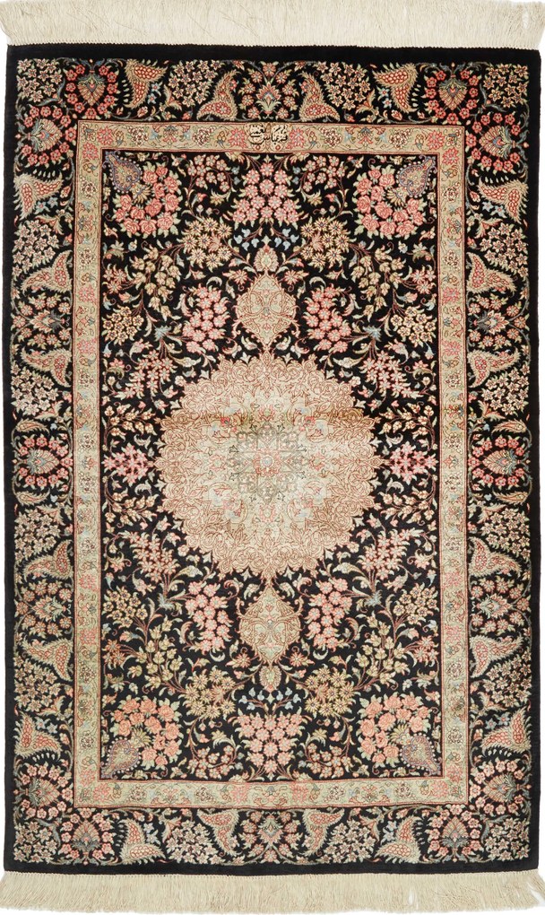 Ghom Tappeto 80x120 (Iran) Annodato A Mano