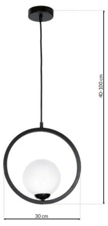 Lampadario a sospensione con filo BOSTON 1xE14/40W/230V