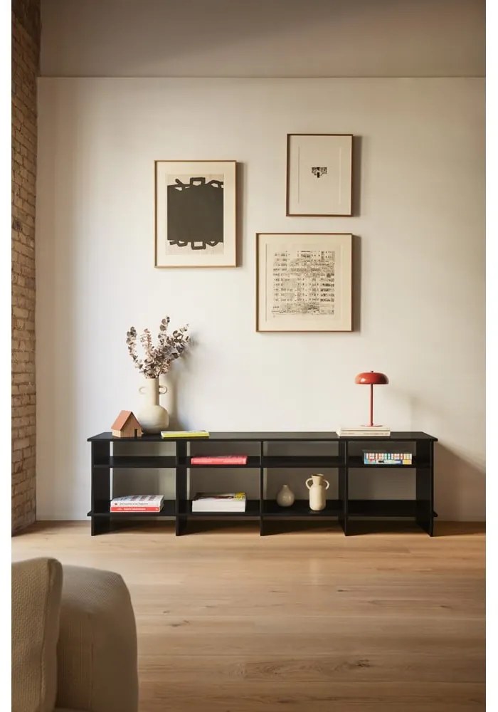 Mobile TV nero 180x50x40 cm Inari – Teulat