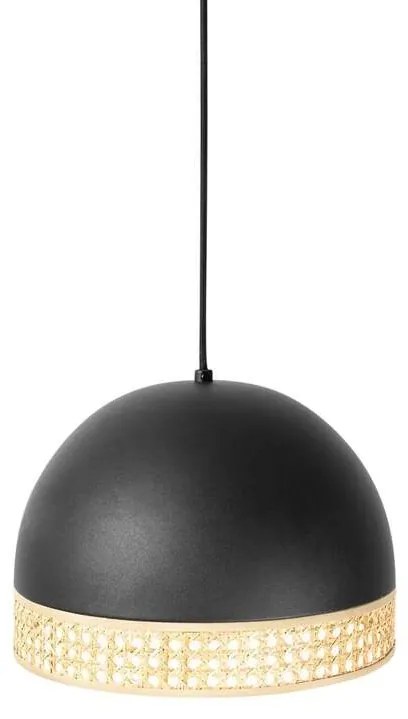 Lindby - Lonnaris Lampada a Sospensione Black/Nature Lindby