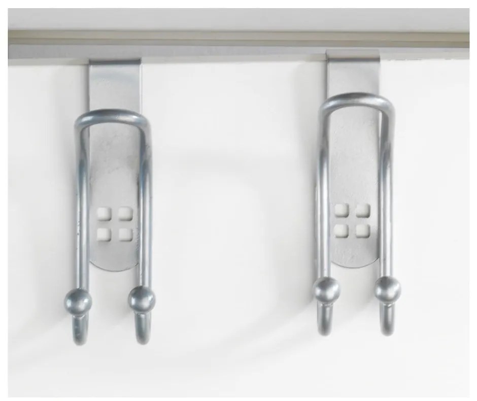 Set di 2 ganci per porte in argento Gancio per porta - Wenko