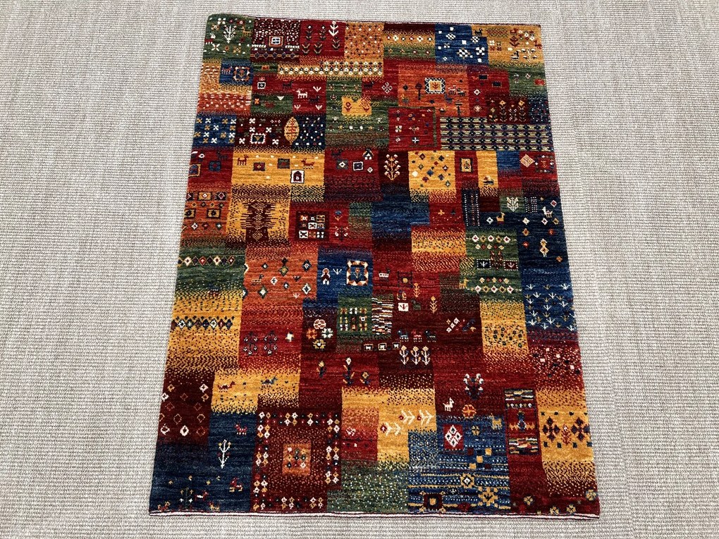 Loribaft Tappeto persiano 120x90 Rosso (Iran) Annodato A Mano