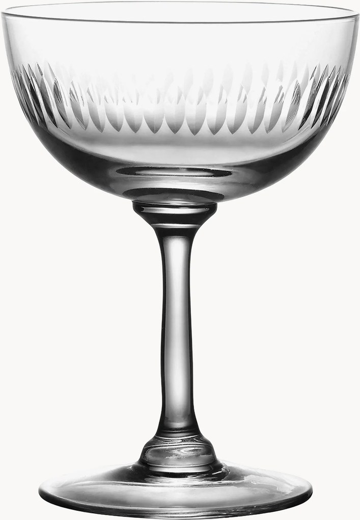 Set di 2 coppe da champagne in cristallo soffiato Spears