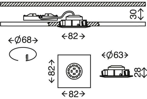 Briloner 7210-036 - SET 3x Lampada LED da incasso ATTACH LED/5W/230V IP23 bianco