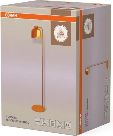 Osram - Lampada da terra DECOR COROLLE 1xE27/15W/230V arancione