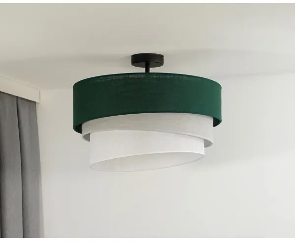 Duolla - Lampadario a plafone TRIO 1xE27/15W/230V diametro 45 cm verde/grigio/bianco