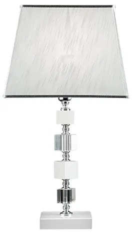 Lampada da tavolo LIVIA in cristallo Bianco 33x63 cm