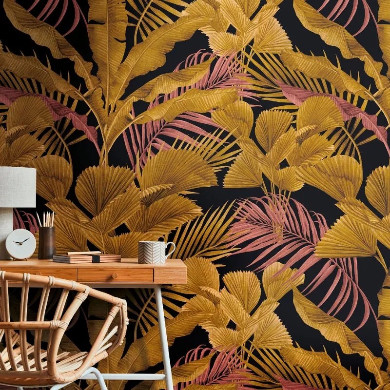 Fotomurale Design, nero oro