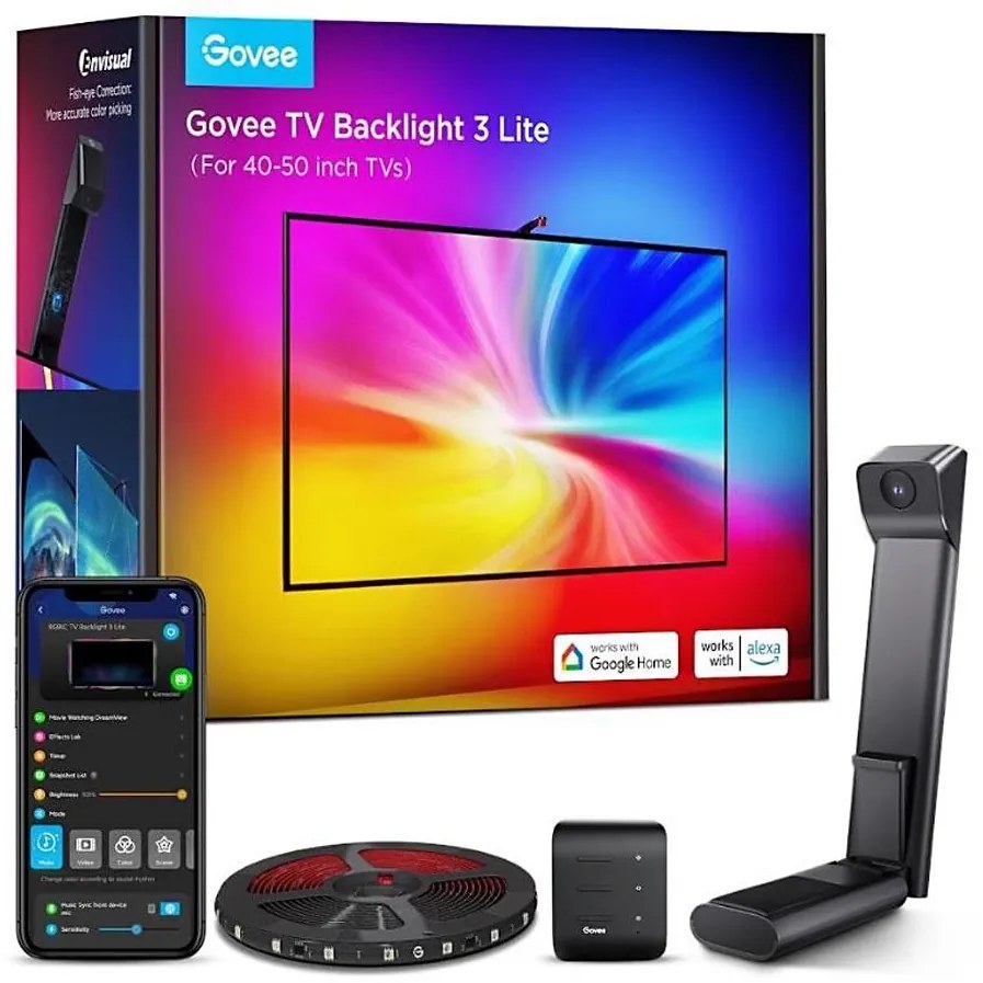 Govee - TV Backlight 3 Lite TV 40-50" SMART LED retroilluminazione RGBICW Wi-Fi IP67 +RC
