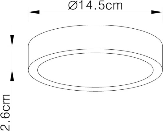Globo 12366-15 - Plafoniera a LED dimmerabile VITOS LED/15W/230V