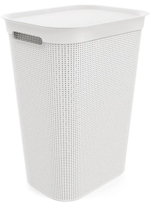 Cesto per biancheria in plastica bianca 50 l Brisen - Rotho