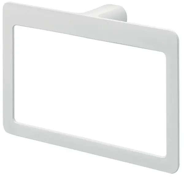 Portasalviette ad anello ottone bianco opaco Gedy serie Pirenei