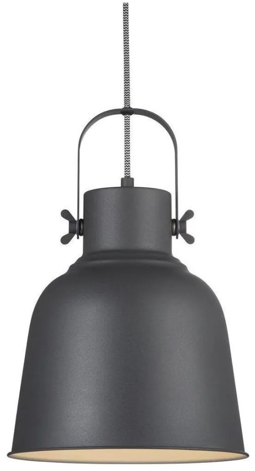 Nordlux - Lampadario a sospensione con filo ADRIAN 1xE27/40W/230V diametro 25 cm antracite