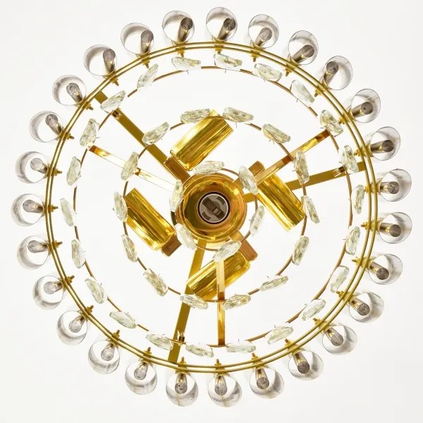 Brilagi - Lampadario a catena ECLIPSE 5xE14/10W/230V Ø 38 cm oro