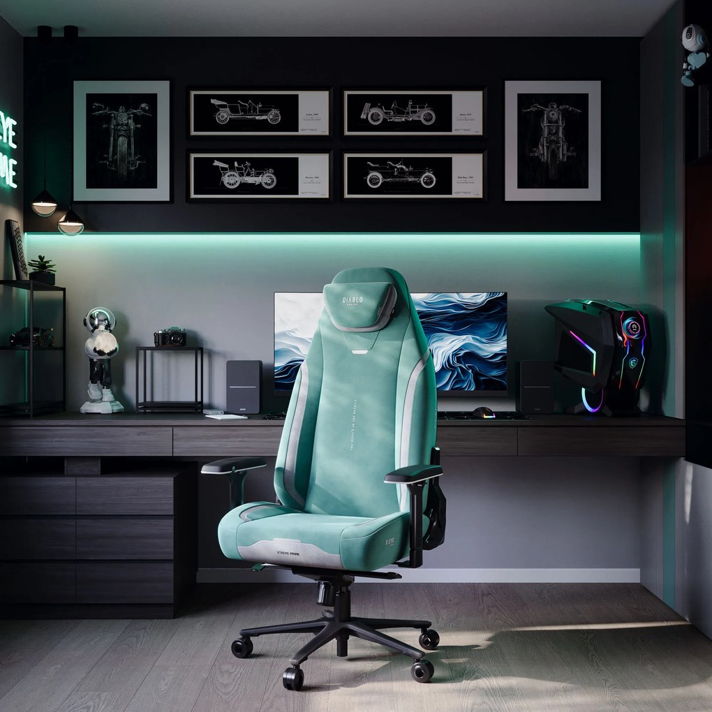 Sedia da gaming Diablo X.Eye Prime Mystic Mint Normal Size