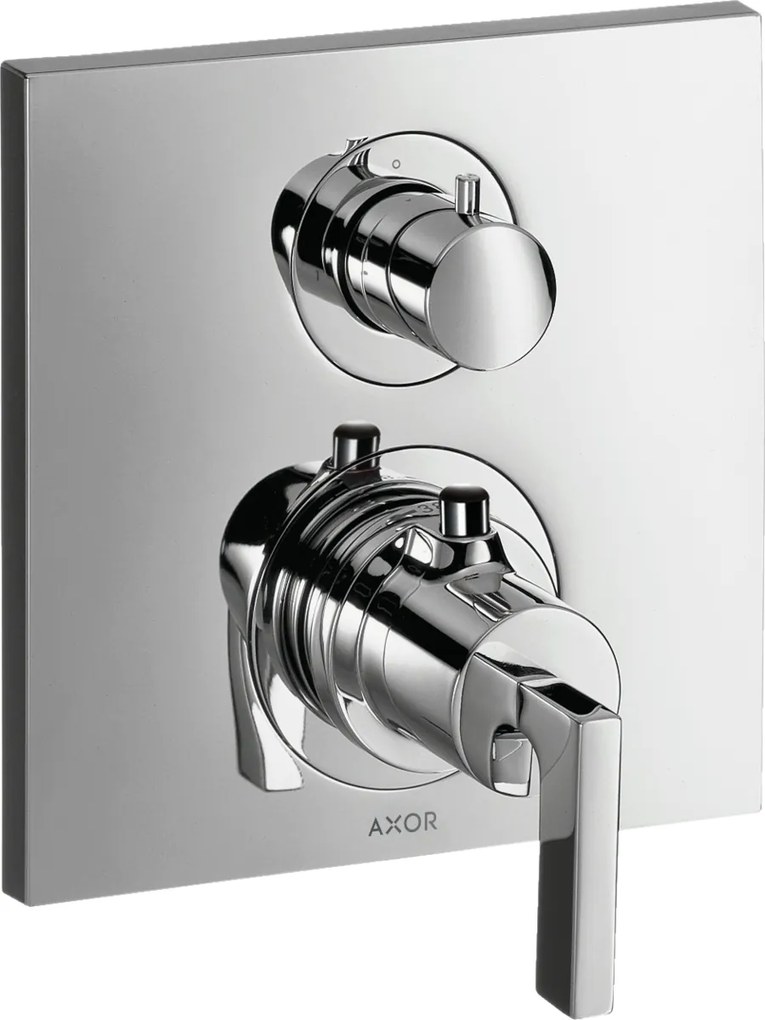 Hansgrohe AXOR Citterio Set Esterno doccia Termostatico con maniglia a leva e deviatore senza corpo incasso Cromo