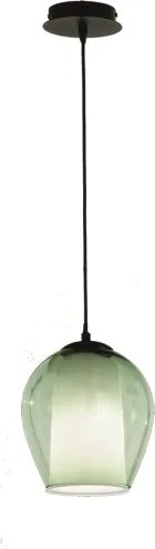 Lampada sospensione D20 cm - vetro soffiato Verde BONNIE MOD1