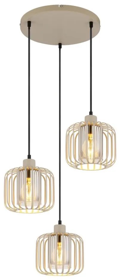 Globo 15758-3H - Lampada a sospensione con cavo ALFRED 3xE27/40W/230V