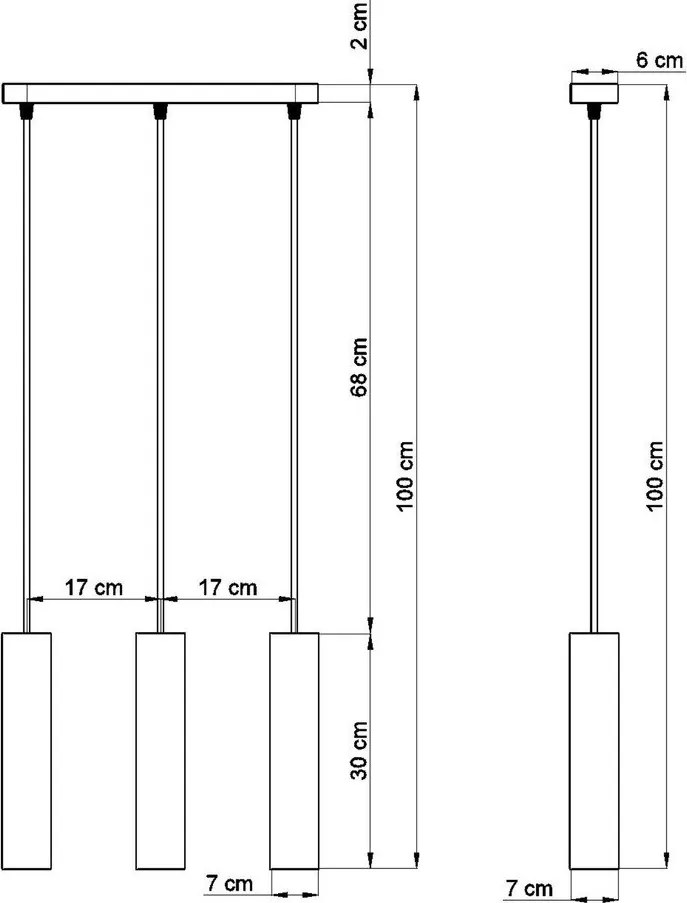 Lampadario grigio in calcestruzzo Fadre – Sollux