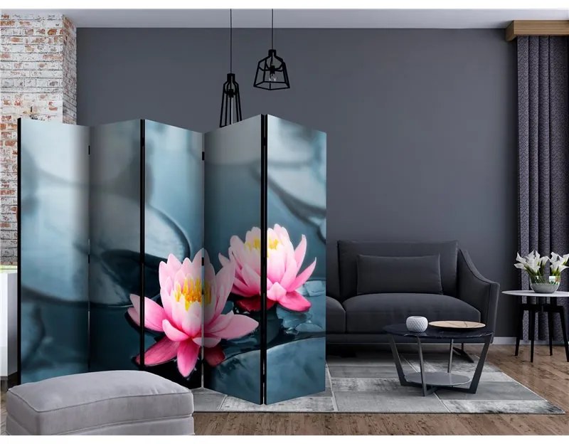 Paravento  Lotus blossoms II [Room Dividers]  Colore ---, Dimensioni e Misure 225x172