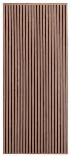 Anta per porta scorrevole FONIC in legno massello nero e rovere chiaro L 92 x H 215 cm reversibile