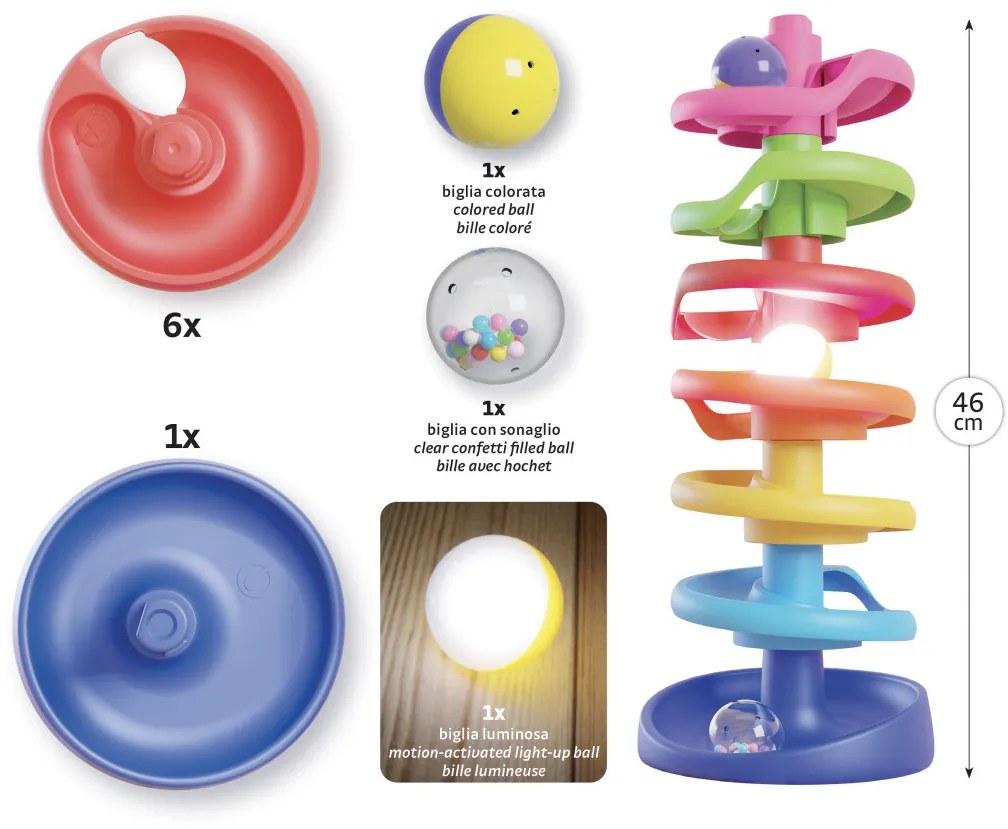 Spiral Tower Brightball - La corsa a spirale delle biglie