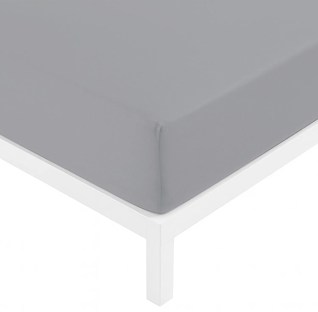 Lenzuolo con angoli matrimoniale grigio Datex