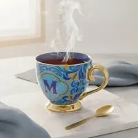 Tazza lettera M porcellana 450 ml Royal Garden