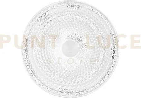 Plafoniera led unika bianca  con diffusore effetto diamantato 40w 3...