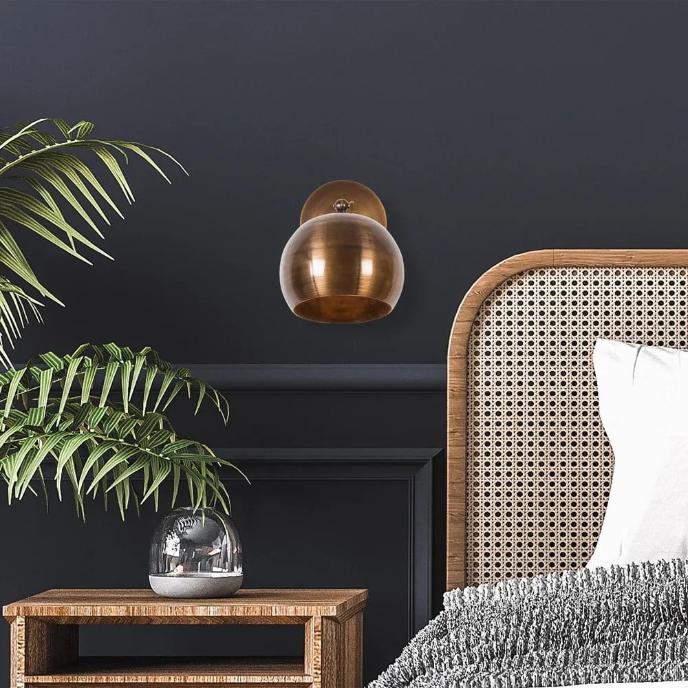 Lampada da parete color bronzo ø 15 cm Stiva – Opviq lights