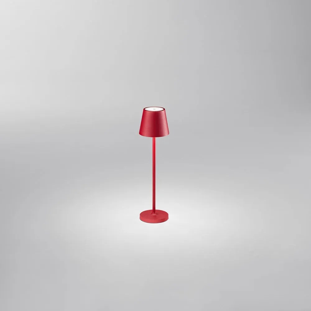 MINI DIVA Lampada da tavolo ricaricabile a batterie in alluminio pressofuso verniciato a polvere per uso interno/esterno