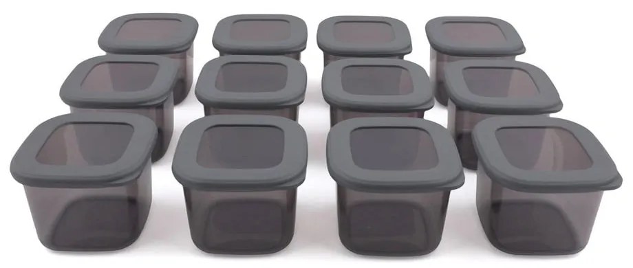 Set di contenitori per alimenti in plastica alimentari 12 pz Fresco – Hermia