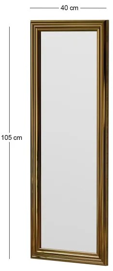 Specchio da parete SMOOTH 105x40 cm oro