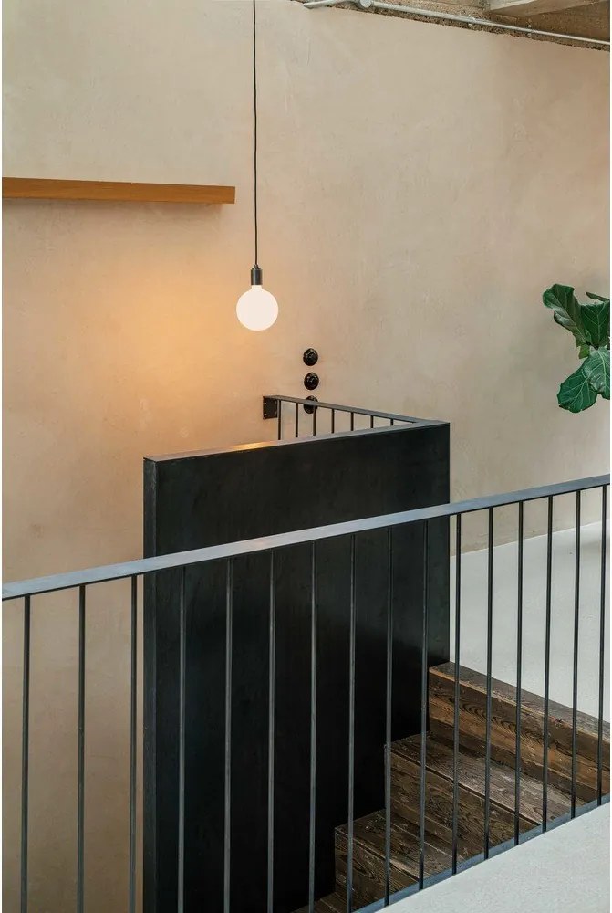 Attacco per lampadina nero opaco a sospensionene ø 4 cm - tala