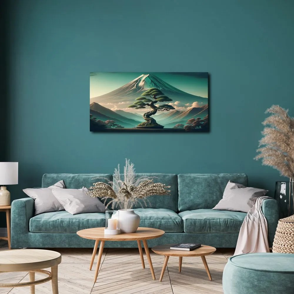 Quadro su tela – Pace sotto il monte Fuji