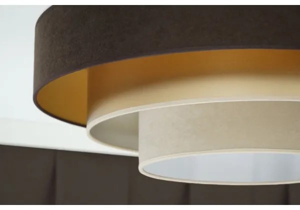 Duolla - Plafoniera LED LUNETA LED/26W/230V diametro 60 cm 4000K marrone/oro