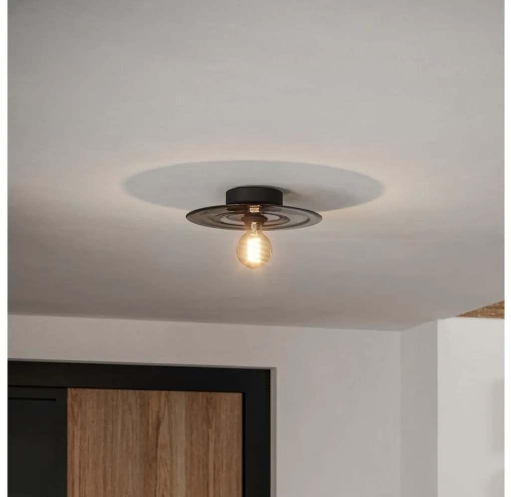 Eglo 44028 - Plafoniera LINTMILL 1xE27/40W/230V grigio